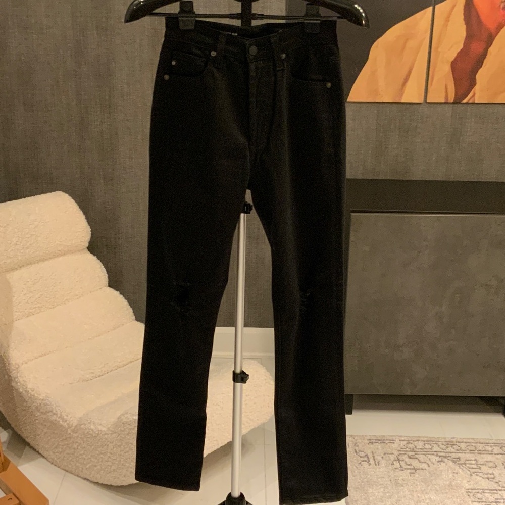 AG Adriano Goldschmied Black Alexxis slim high-rise jeans 26R